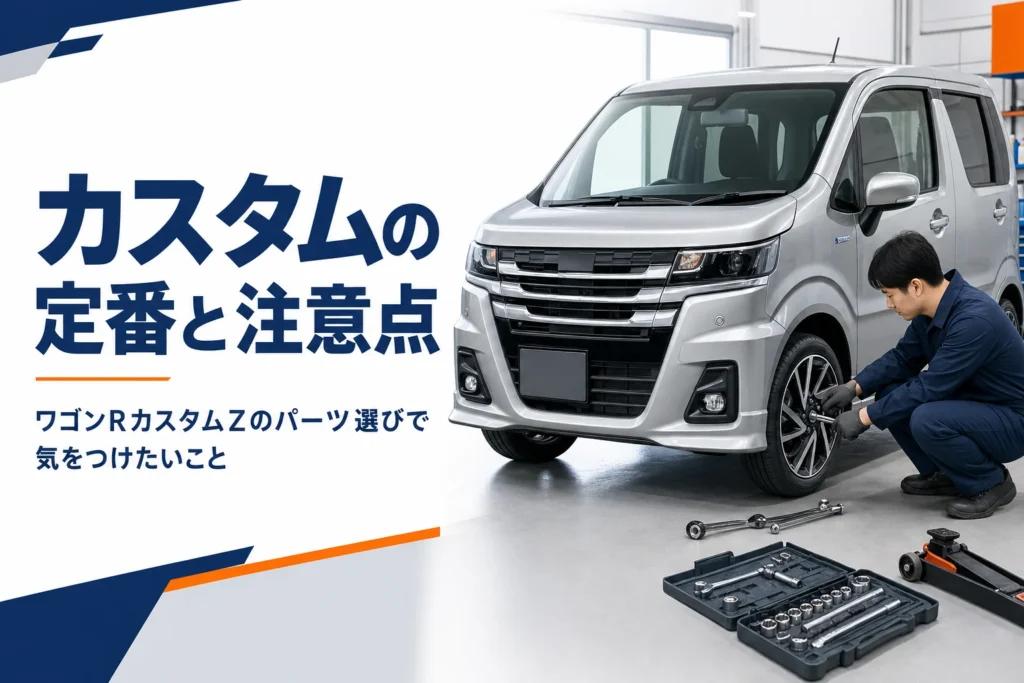 ワゴンRカスタムZのカスタムパーツ選びのイメージ