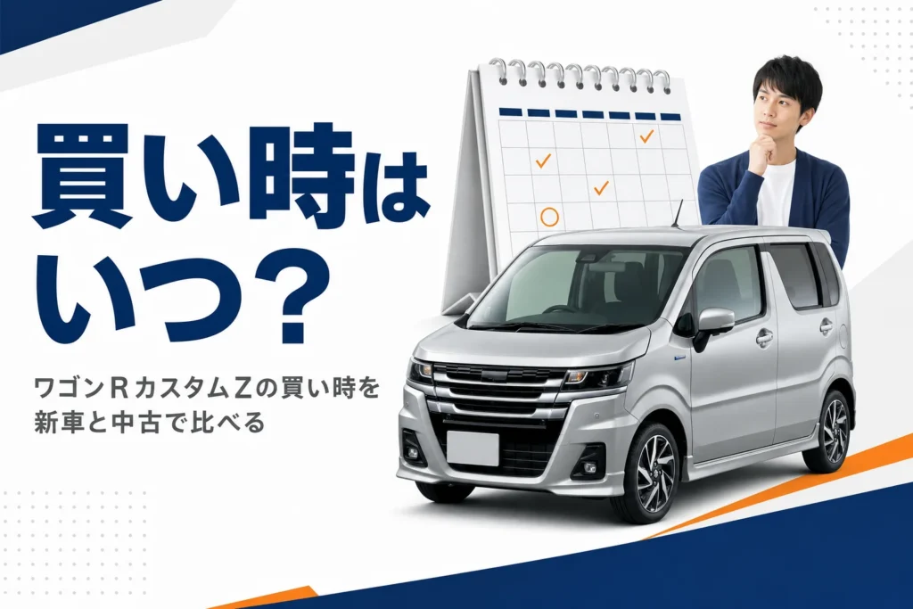 ワゴンRカスタムZの買い時を考えるイメージ