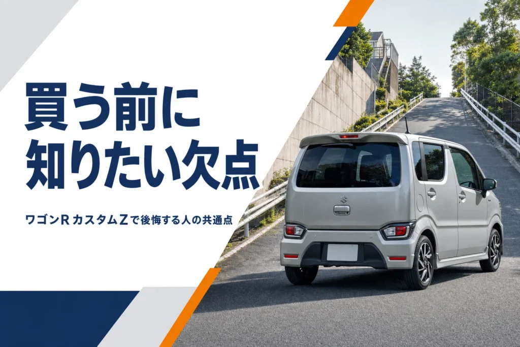 ワゴンRカスタムZで後悔しやすい人の共通点を解説する記事のアイキャッチ