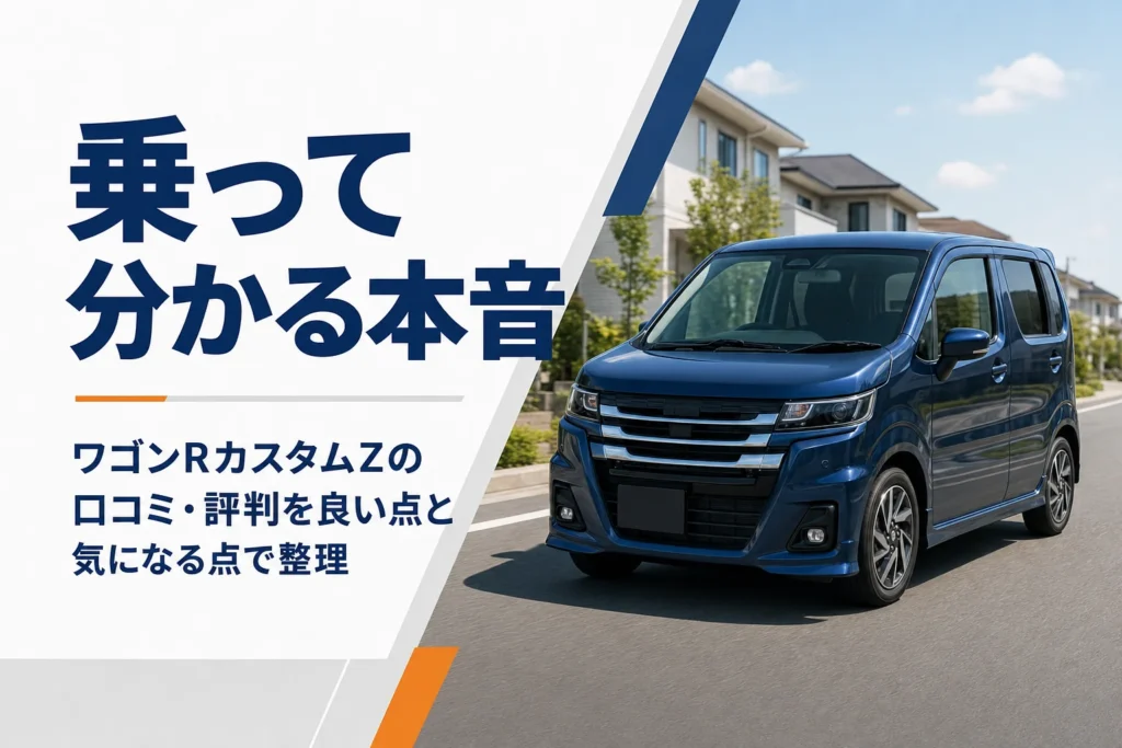 ワゴンRカスタムZの口コミと評判をまとめた記事のアイキャッチ