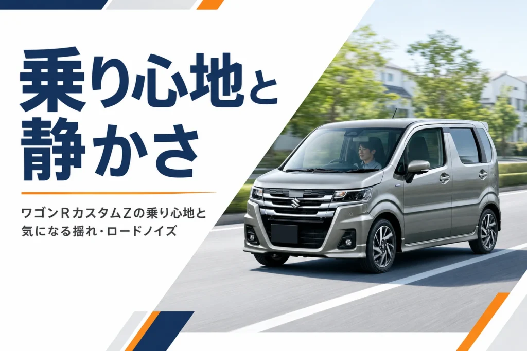 道路を走るワゴンRカスタムZのイメージ