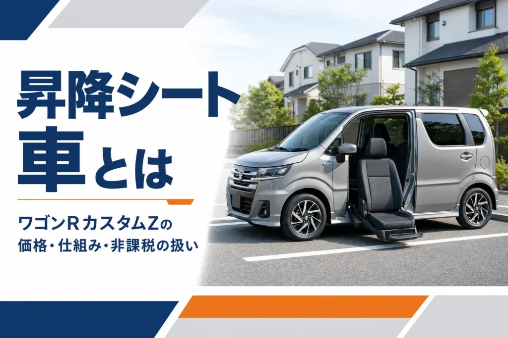 助手席が車外に出るワゴンRカスタムZ昇降シート車のイメージ