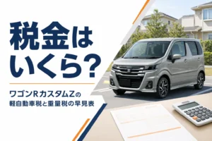 ワゴンRカスタムZの税金を考えるイメージ